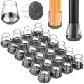 24 Pcs Silicone Chair Leg Floor Protectors Extra Small，Grey Chair Leg Covers to by YTEACIUL