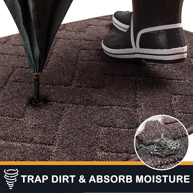 PURRUGS Dirt Trapping Door Mat 24" x 84", Non-Slip Machine Washable Entry Rug - Image 5