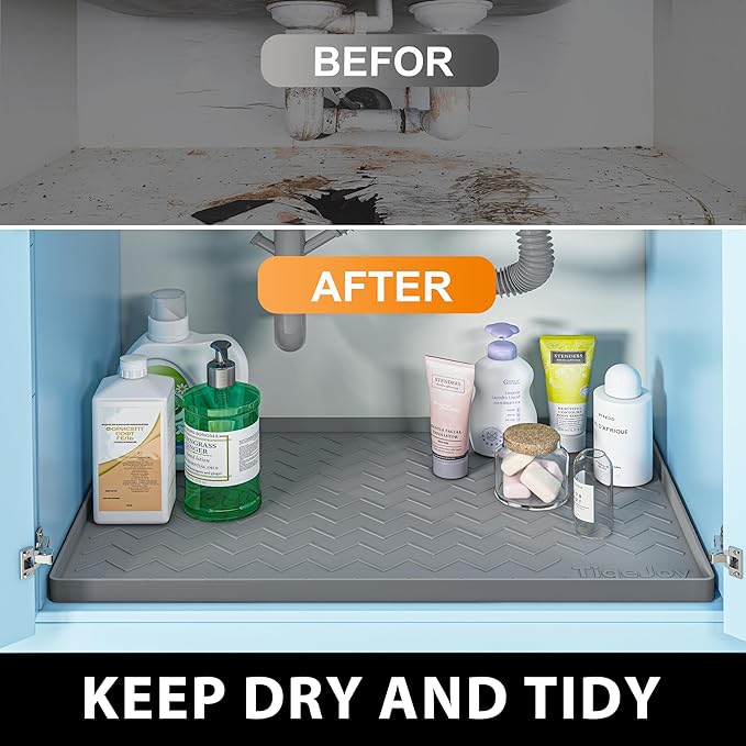 TigeJoy 31" x 22" Under Sink Mats - Image 6