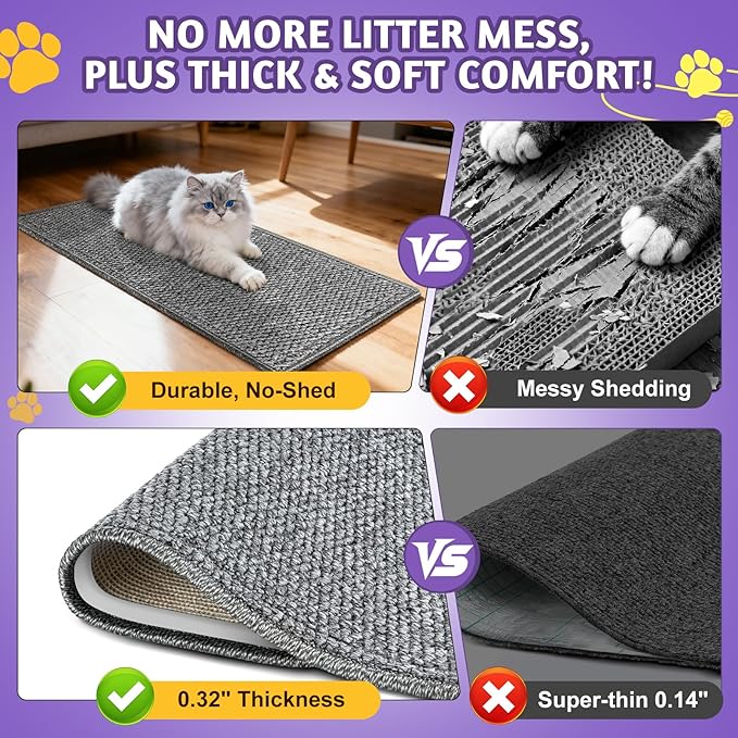 Door Protector from Cat Scratching 19.6" x 7.8" Cat Wall Corner Scratcher - Image 4