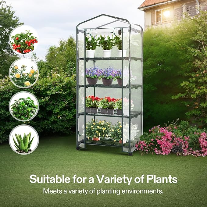 VIVOSUN Mini 4-Tier Greenhouse - Image 7