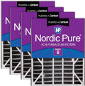 Nordic Pure 20x25x5 Air Bear AC Filter Replacement MERV 8 Plus Carbon 4 Pack by NordicPure