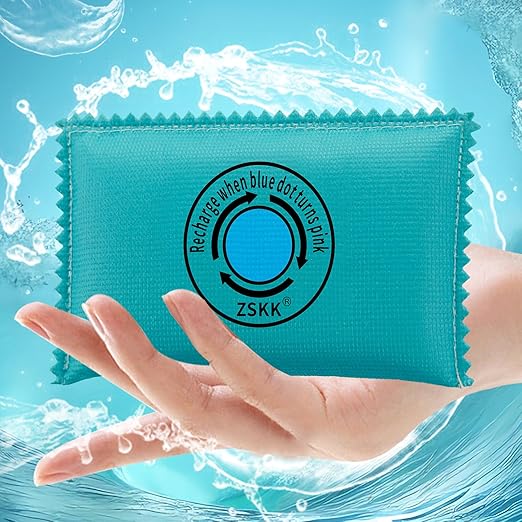 100g Rechargeable Desiccant Pack of 5, Silica Gel Desiccant Packets, Moisture - Image 3