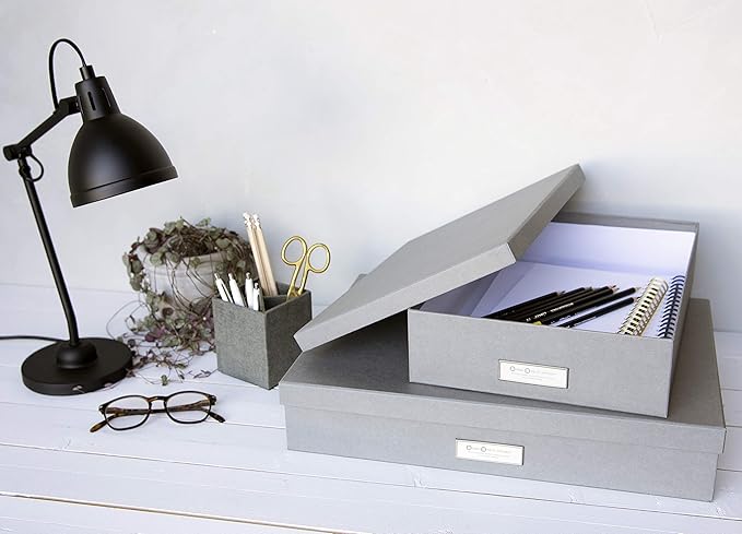 Bigso Sverker Fiberboard Legal and Art Storage Box | Scrapbook Storage Box - Image 9