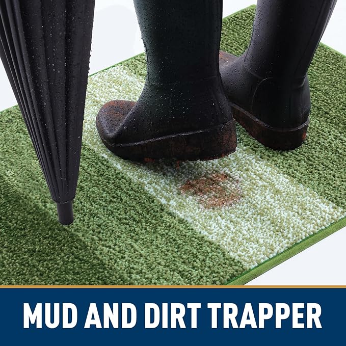 Smiry Dog Door Mat for Muddy Paws, Absorbs Moisture and Dirt, Low-Profile - Image 2