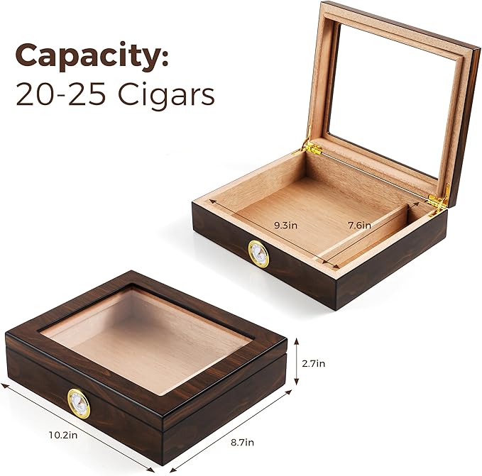 Woodronic Monogrammed Cigar Humidor, Custom Cigar Case - Image 5