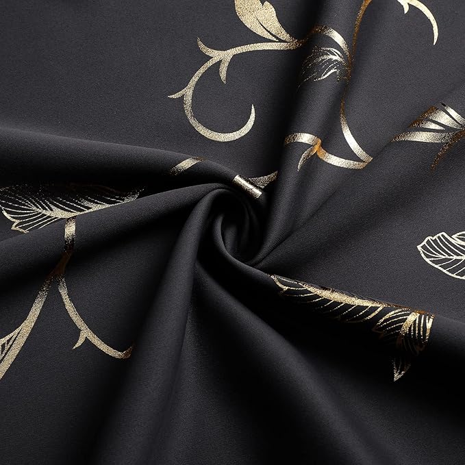 BUHUA Black Blackout Curtains - Image 5