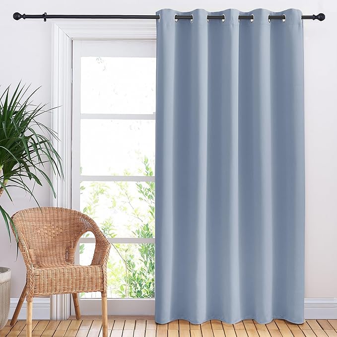 NICETOWN Bedroom Blackout Curtain Panel, 1 Panel, 70 x 84 inch, Vintage Blue by NICETOWN