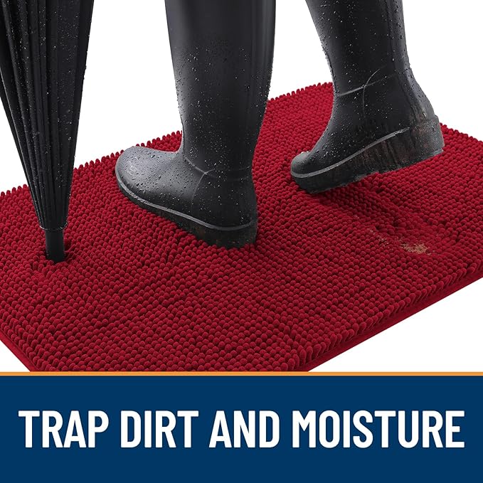 OLANLY Dog Door Mat for Muddy Paws 70x24, Absorbs Moisture and Dirt, Absorbent - Image 2