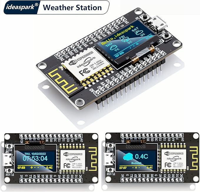 ESP8266 Weather Station and Weather Instrument Kit, NodeMCU ESP8266 Integrated - Image 5