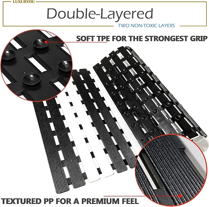 Non Slip Bathtub Mat | Double-Layered Shower Floor Mats - Image 2