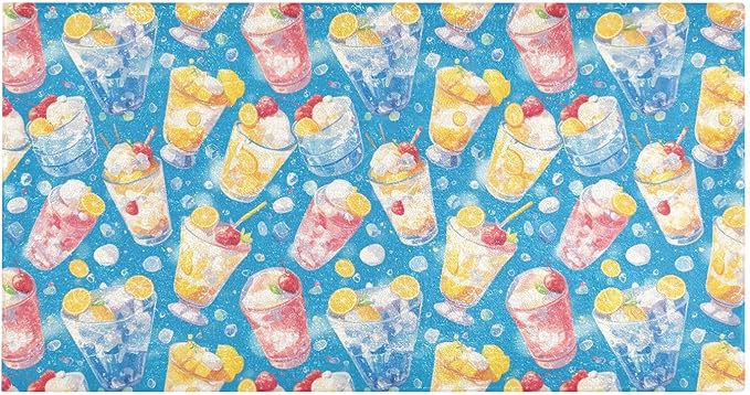 Summer Drink Cool Ice Blue Decorative mats by Unknown
