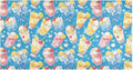 Summer Drink Cool Ice Blue Decorative mats by Unknown