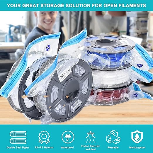 20PCS 3D Printer Filament Vacuum Storage Bags, 3D Printing Filament Spools - Image 2