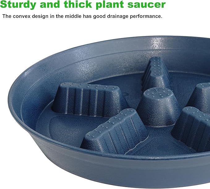 4 Pack Plant Saucer 14 inch, Plastic Plant Saucers - Image 4