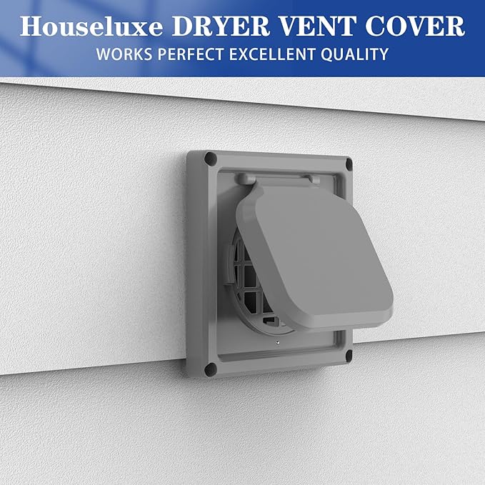 Dryer Vent Cover Outside 4 inch, Magnetic Door Design, Durable Airflow Vent - Image 7