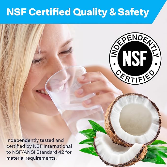 SpiroPure SP-EPM-30 30x2.5 10 Micron NSF Certified Coconut Shell Carbon Block - Image 7