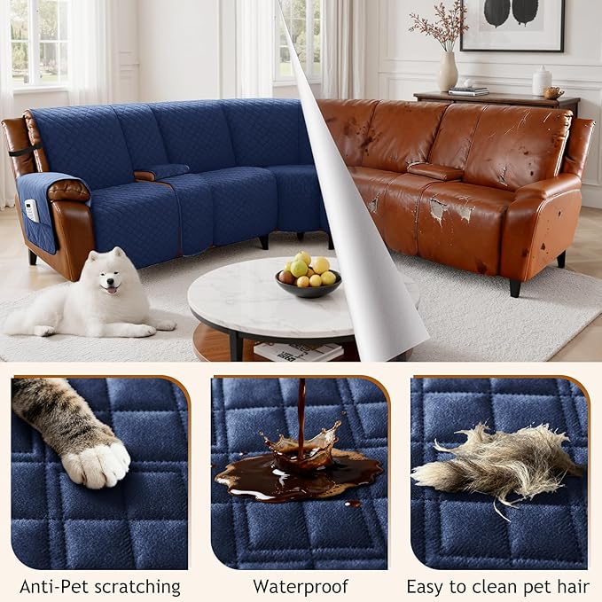 Arfntevss Waterproof Recliner Sectional Couch Covers - Image 6