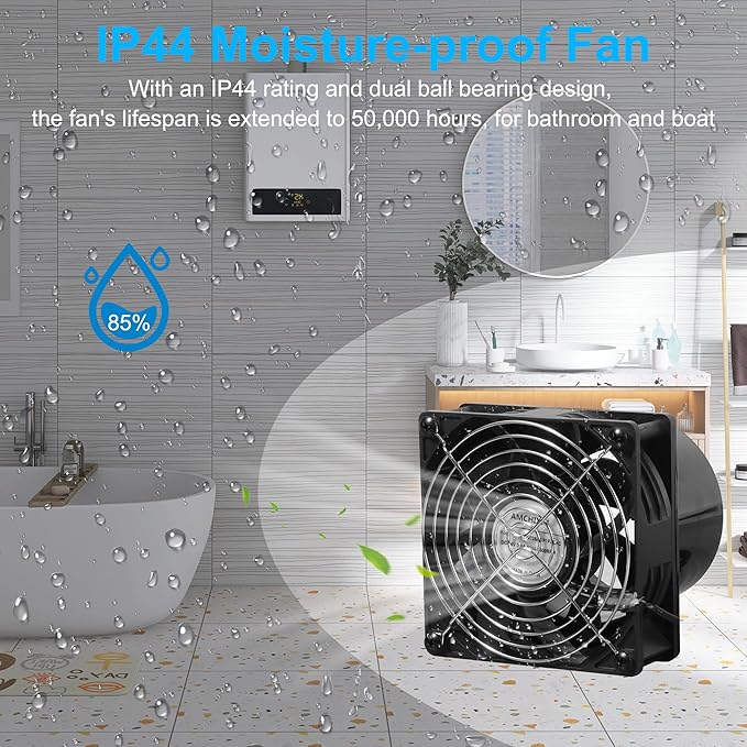 4.72" High-Speed Axial Exhaust Duct Fan - Image 3