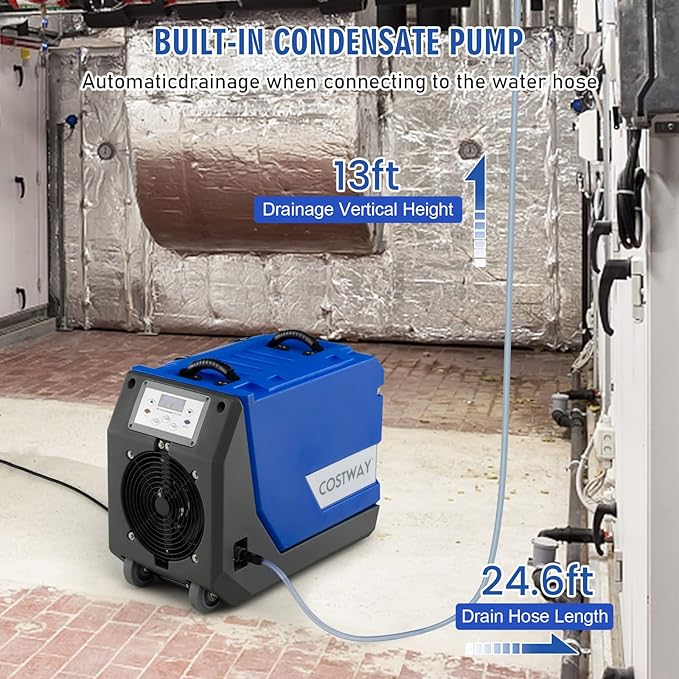 COSTWAY 180 PPD Crawl Space Dehumidifier - Image 3