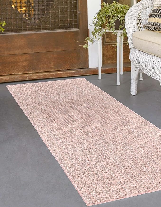 Unique Loom Collection Casual Transitional Solid Heathered Indoor/Outdoor - Image 3