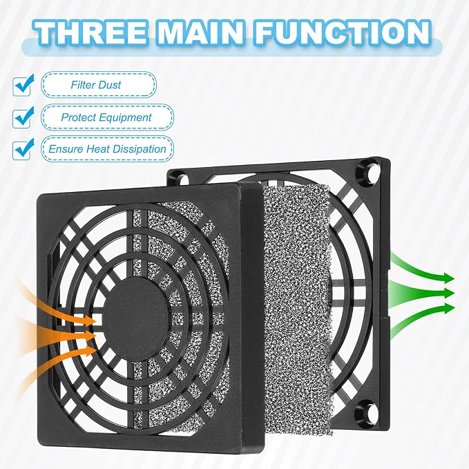 PATIKIL 110mm Fan Filter Grill - Image 3