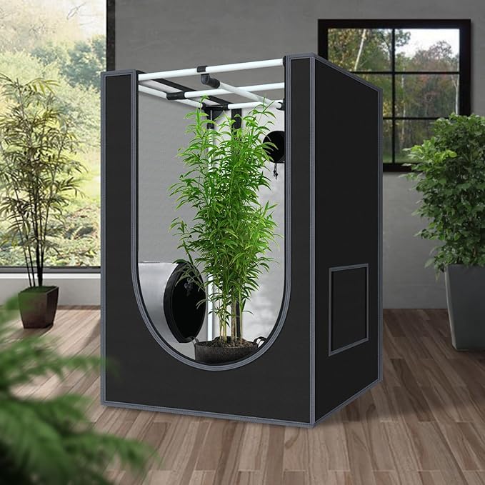 2x2 Grow Tent 24"x24"x36" Grow Tents 600D Mylar Hydroponic Indoor Plants - Image 2
