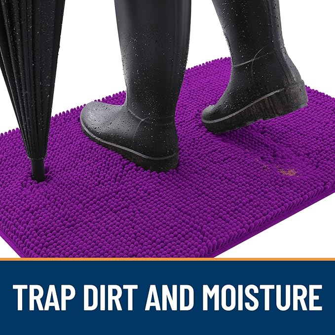 OLANLY Dog Door Mat for Muddy Paws 40x32, Absorbs Moisture and Dirt, Absorbent - Image 2