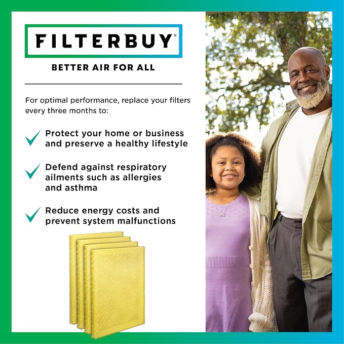 Filterbuy 20x25 Air Cleaner Filter Replacement Pads - Image 8