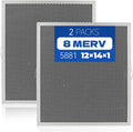 2-Packs 5881 Washable MERV 8 Dehumidifier Filter 12x14x1 Compatible by XFIBER