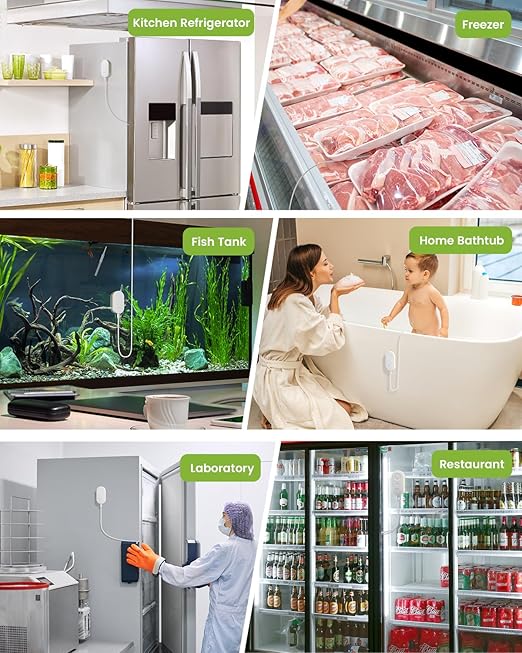 MOCREO WiFi Refrigerator Thermometer, Remote Email & App Alert, 2 Years Data - Image 8
