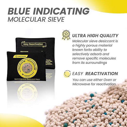 200g Reusable Molecular Sieve Desiccant Packs – Rechargeable Dehumidifier - Image 3