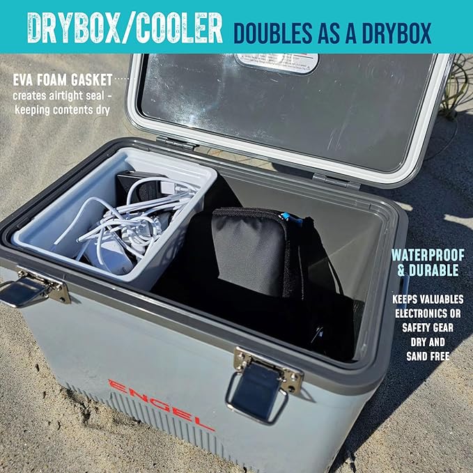 ENGEL 13qt Leak-Proof, Air Tight, Drybox Cooler and Small Hard Shell Lunchbox - Image 5