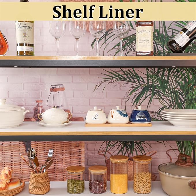 Shelf Liners 13 inch x 20 ft Kitchen Cabinets Liner Non-Stick Drawer Liners - Image 4
