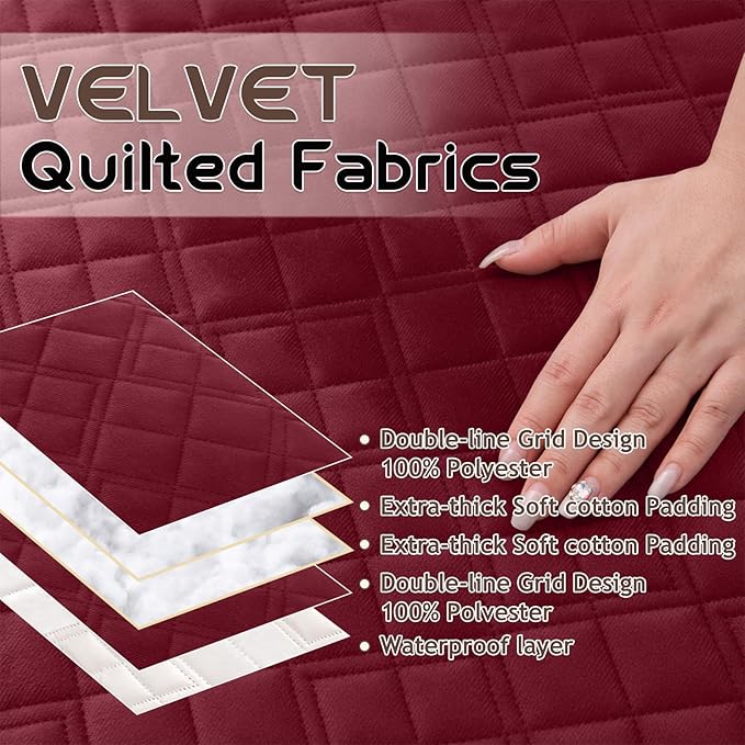 Arfntevss Waterproof Recliner Sectional Couch Covers - Image 3