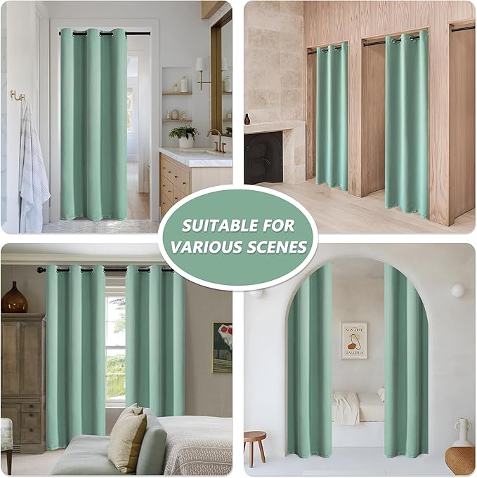 MYSKY HOME Aqua Closet Curtains - Image 2
