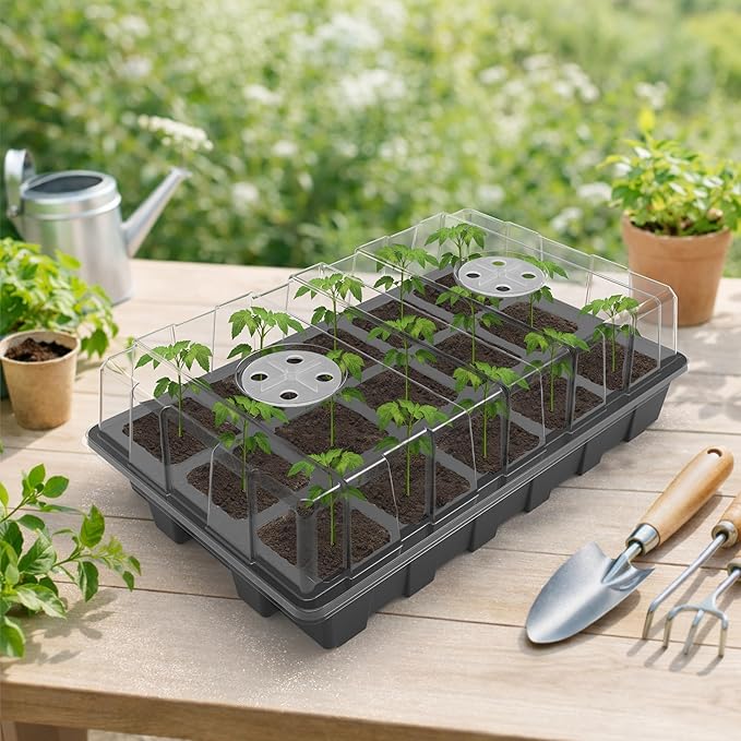 Gardzen 10-Pack Seed Starter Kits, Reusable Plant Germination Trays - Image 7