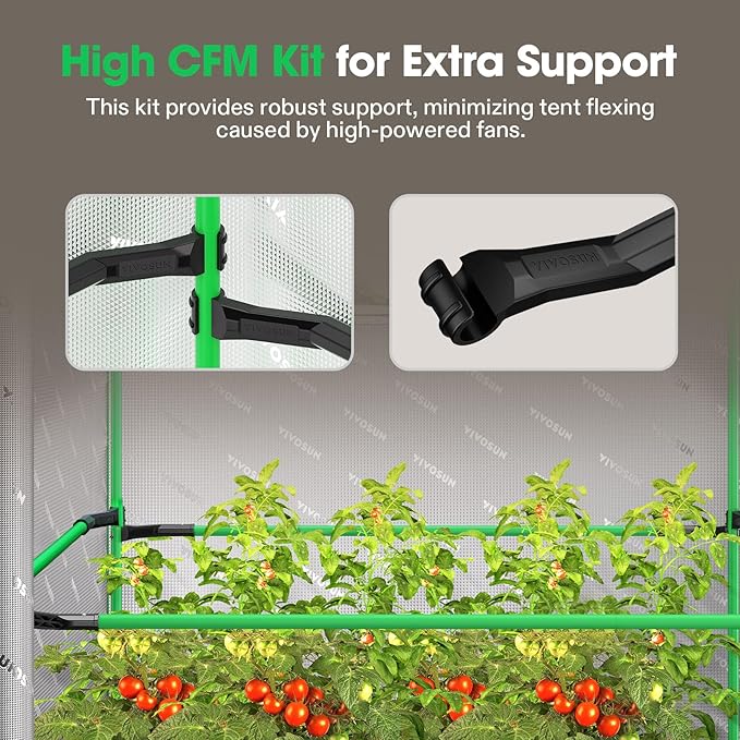 VIVOSUN P888 96"×96"×80" PRO Grow Tent and AeroStream H19 Intelligent - Image 3