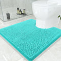 Smiry Luxury Chenille Toilet Rugs U-Shaped 24x24, Soft Absorbent Non-Slip by Smiry