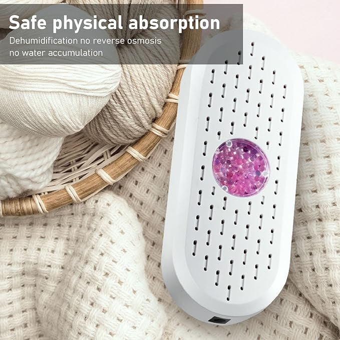 Small Dehumidifier, Portable Mini Humidity Absorbers, ABS 5W 6V Effective White - Image 4