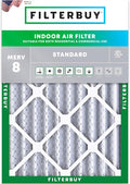 Filterbuy 24x25x4 Air Filter MERV 8 Essential Dust & Allergy Defense, by Filterbuy