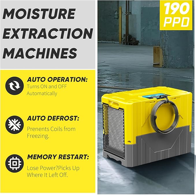 190Pints High Efficiency Commercial Dehumidifier - Image 2