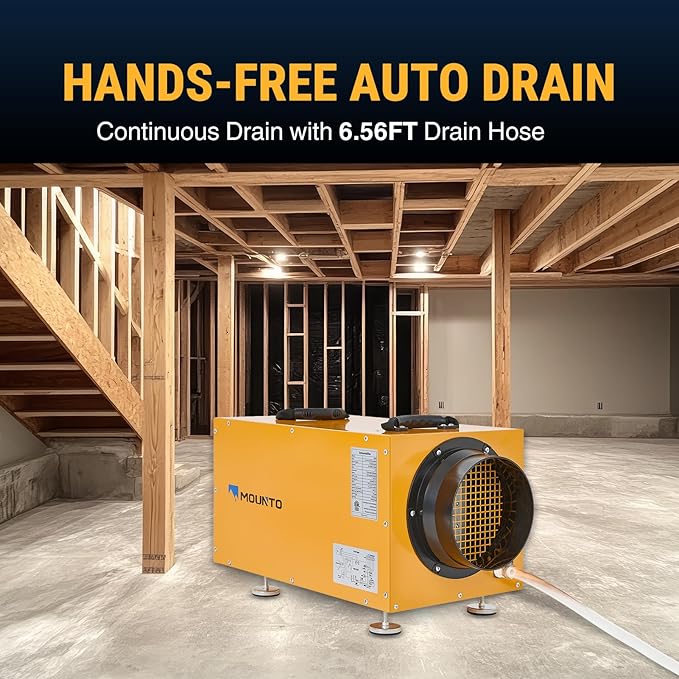 MOUNTO 140 PPD Crawl Space Dehumidifier – Commercial Basement Dehumidifier - Image 5