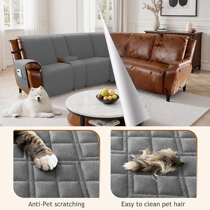 Arfntevss Recliner Sectional Couch Covers - Image 3