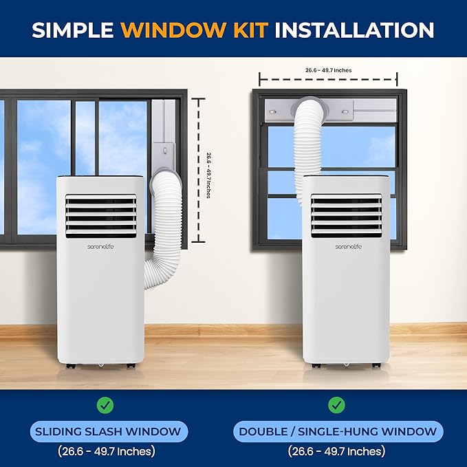 SereneLife Portable Conditioner, 8000 BTU 3-in-1 Compact Standing Air - Image 5
