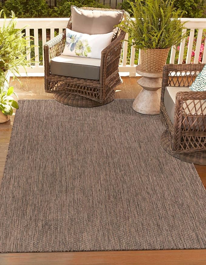 Unique Loom Outdoor Solid Collection Area Rug by UniqueLoom