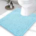 Smiry Luxury Chenille Toilet Rugs U-Shaped 24x20, Soft Absorbent Non-Slip by Smiry