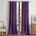 BULBUL Elegant Violet Velvet Curtains 102 inches Luxury Purple Living Room by ModernShinyVelvetCurtains