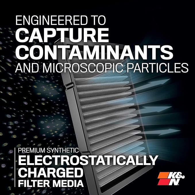 K&N LIFETIME Cabin Air Filter: Washable, Clean Air - Image 3