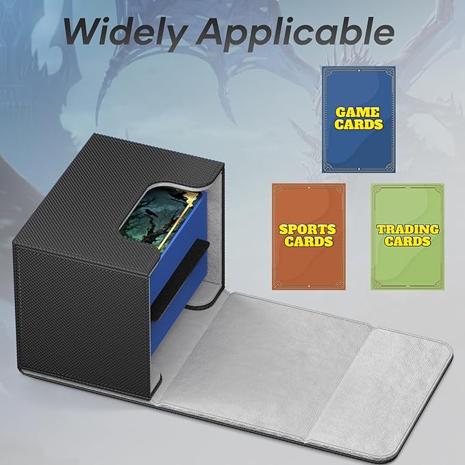 Mlikero Card Deck Box, Commander Deck Box Holds 100+ Double-Sleeved Cards - Image 3